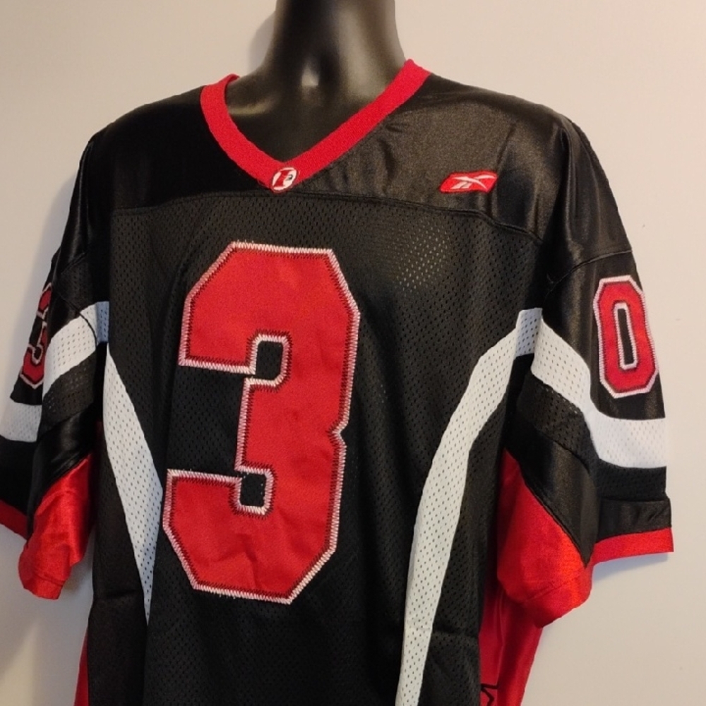 Reebok Black and Red Athletic Jersey